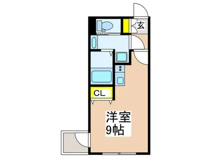 FIORE CASA・FUJISAWA(ワンルーム/3階)の間取り写真