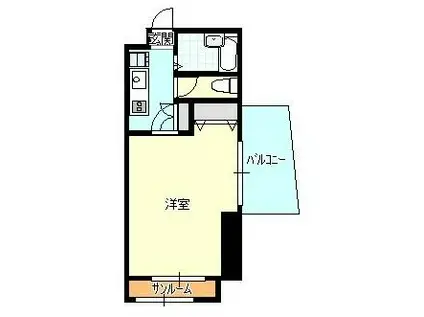 K2宮町ビル(1K/2階)の間取り写真