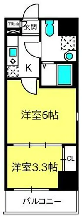 アクシーズタワー浦和岸町III 9階階 間取り
