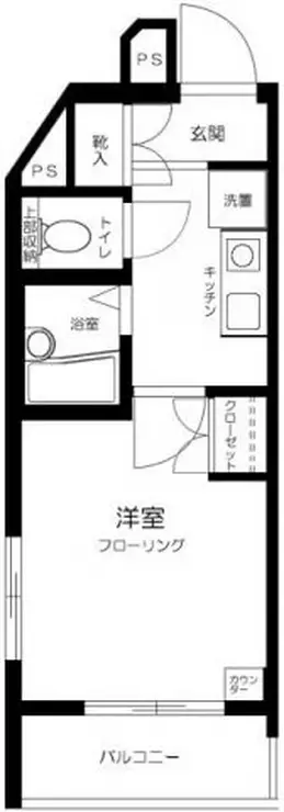 スカイコート神楽坂第2 1階階 間取り