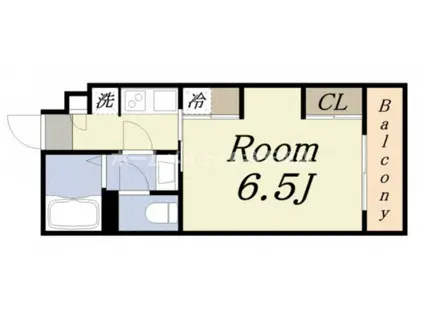 リブリ・H.Y.S(1K/3階)の間取り写真