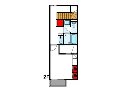 レオパレス空港南III(1K/2階)の間取り写真