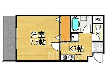 SPROUT(1K/2階)の間取り写真