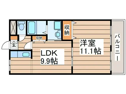 サンタプレイス高砂I・II(1LDK/1階)の間取り写真