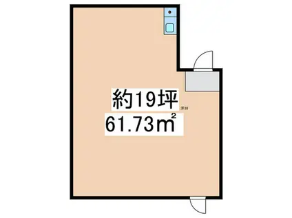 戸田公園ステイタス(ワンルーム/B1階)の間取り写真