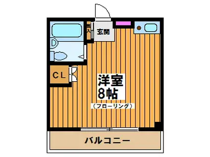 生川ビル(ワンルーム/3階)の間取り写真