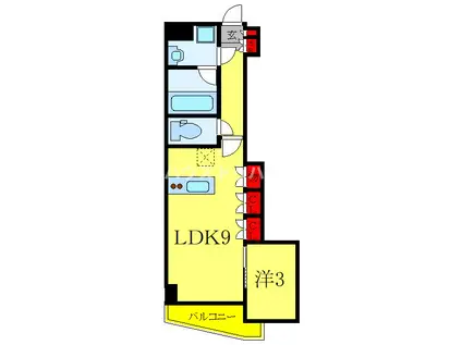 オープンレジデンシア東十条(1LDK/5階)の間取り写真