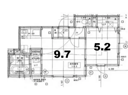 ナチュリラV(1LDK/1階)の間取り写真