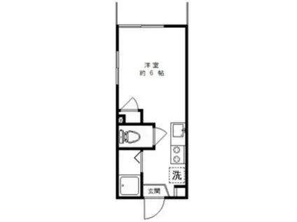 フィールド・イン千川(ワンルーム/1階)の間取り写真