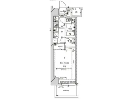 ラフィスタ王子神谷(1K/6階)の間取り写真