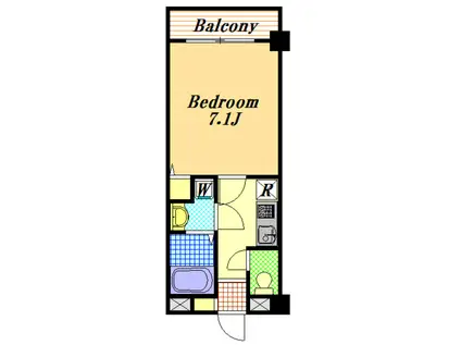 エスパーム(1K/3階)の間取り写真