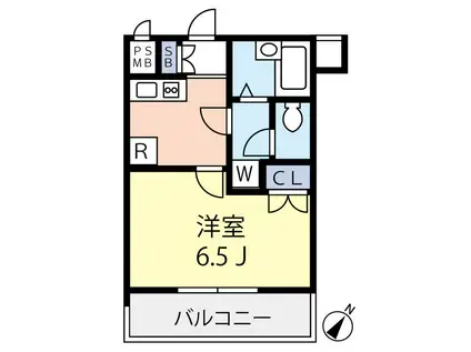 グランヴァン板橋本町エコヴェルデ(1K/3階)の間取り写真