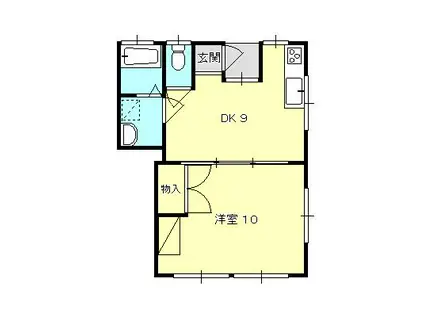 マンション坂本(1DK/1階)の間取り写真
