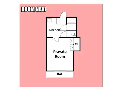 アイズミ21(1DK/3階)の間取り写真