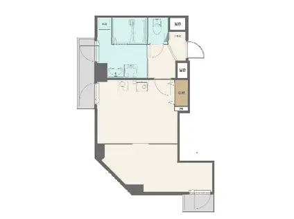 サンビルダープラス磯上ベース(1DK/6階)の間取り写真