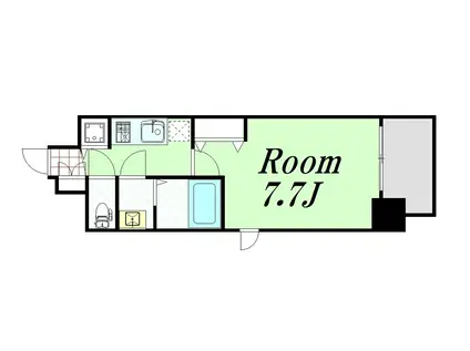 セオリー大阪リバークロス(1K/9階)の間取り写真