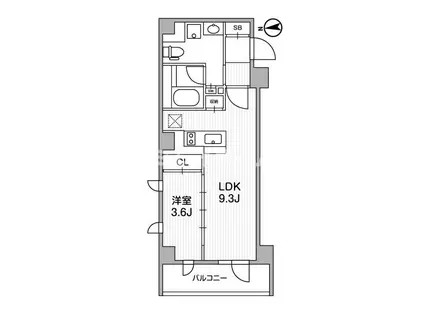 ライトハウス中馬込(1LDK/1階)の間取り写真