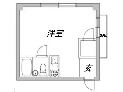 RHYTHM杭瀬(ワンルーム/3階)の間取り写真