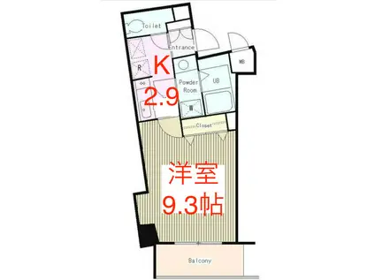 AVANCER ILL 羽田(1K/3階)の間取り写真