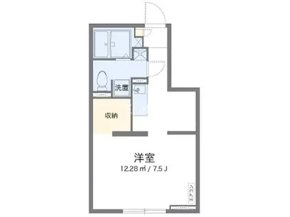 アルクメルベーユ(ワンルーム/1階)の間取り写真