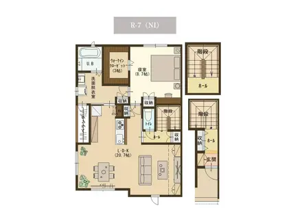 ユーソニアン上越・大字寺町A(1LDK/1階)の間取り写真