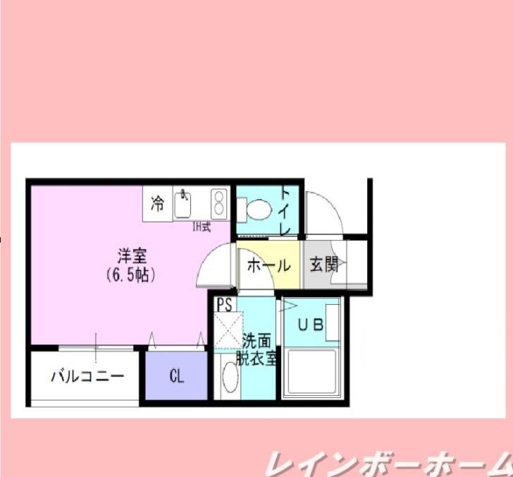 サラブレッドIII(ワンルーム/1階)の間取り写真