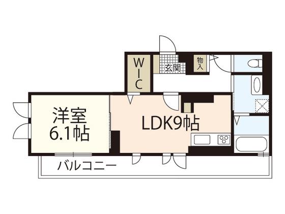セントラルスクエア庚午(1LDK/2階)の間取り写真