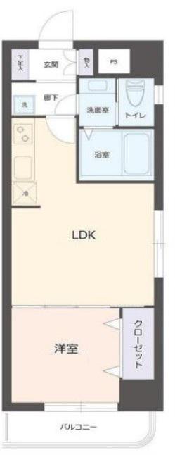ライオンズマンション錦糸町第7(1LDK/5階)の間取り写真