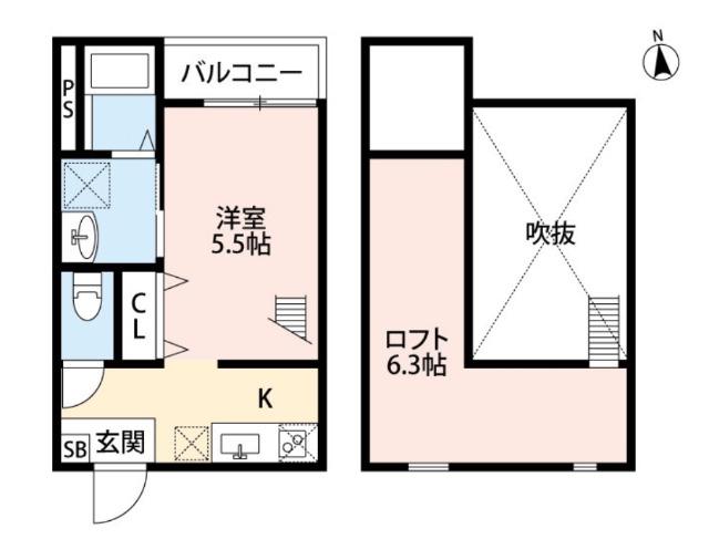 CASTILLO いのはな(ワンルーム/1階)の間取り写真