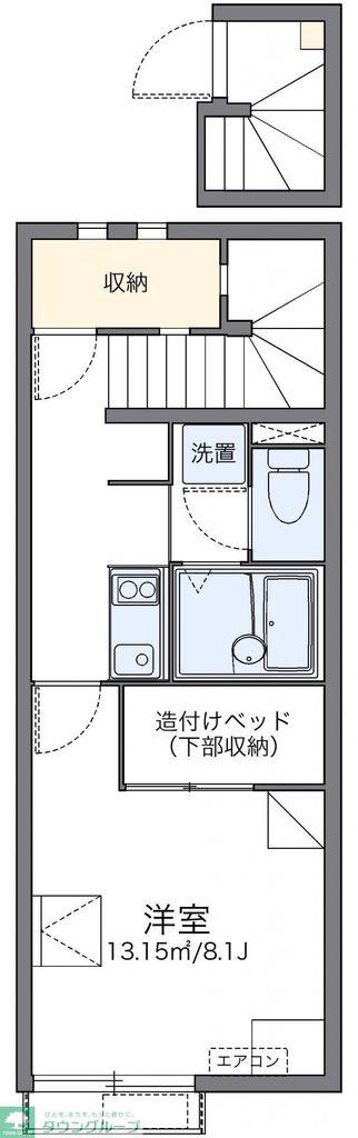 レオネクストシルフ(1K/2階)の間取り写真