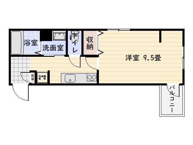 LA BELLACASA(1K/5階)の間取り写真