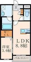 プレステージ熊谷(1LDK/3階)の間取り写真