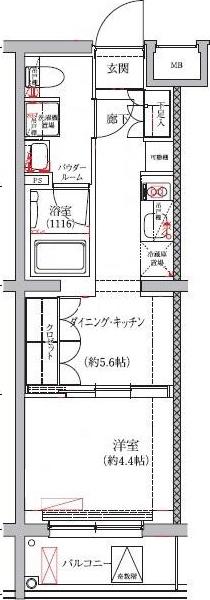 セジョリ板橋坂下II(1DK/3階)の間取り写真