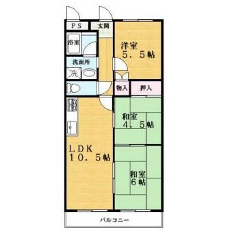 リバティグリーン(3LDK/3階)の間取り写真