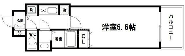 LC本町(1K/6階)の間取り写真
