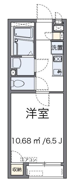 シェソワ(1K/1階)の間取り写真
