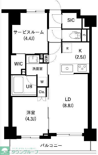 ザ・レジデンス三ノ輪II(1SLDK/5階)の間取り写真