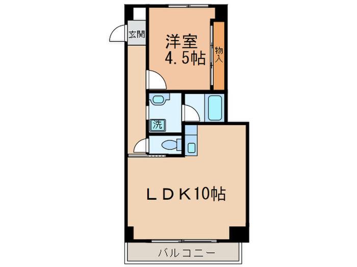 ロイヤルアベニュー碑文谷(1LDK/3階)の間取り写真