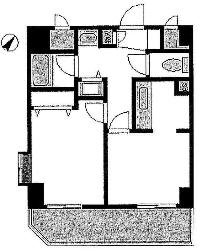 西横浜マンション(2K/3階)の間取り写真
