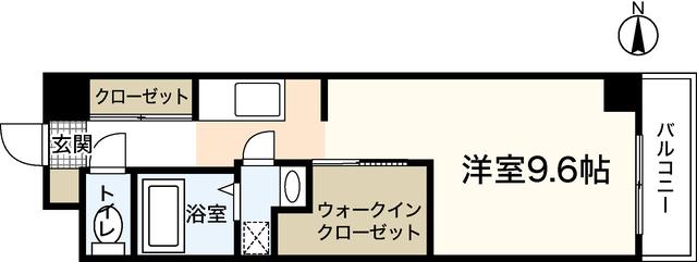 ソルヴェール舟入本町(ワンルーム/3階)の間取り写真