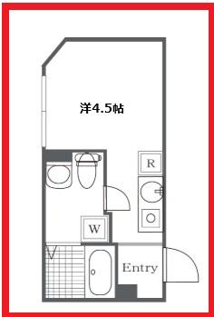 ボアソルテ五反野(ワンルーム/2階)の間取り写真