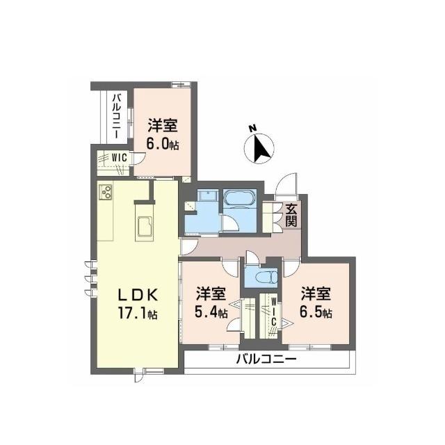 ERABLE(3LDK/3階)の間取り写真