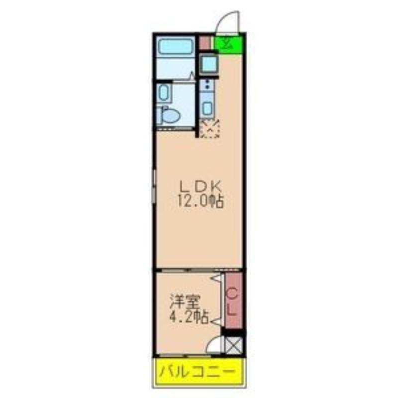 FMAISONLOREVI番館(1LDK/2階)の間取り写真