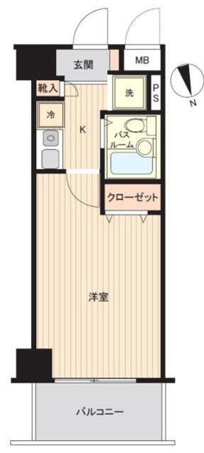 フェニックス高田馬場(1K/6階)の間取り写真