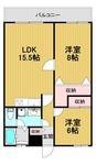 ST百道スイーツ(2LDK/5階)の間取り写真