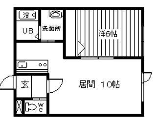 プラス32(1LDK/2階)の間取り写真