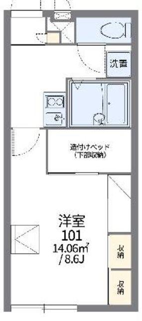 レオパレスコルサ(1K/2階)の間取り写真