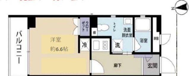 小鳩プレイス(1K/7階)の間取り写真