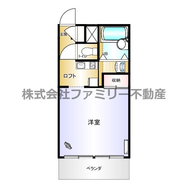 グレースコート24MK-J(1K/3階)の間取り写真