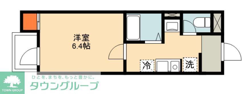 足立区綾瀬1丁目計画(1K/2階)の間取り写真